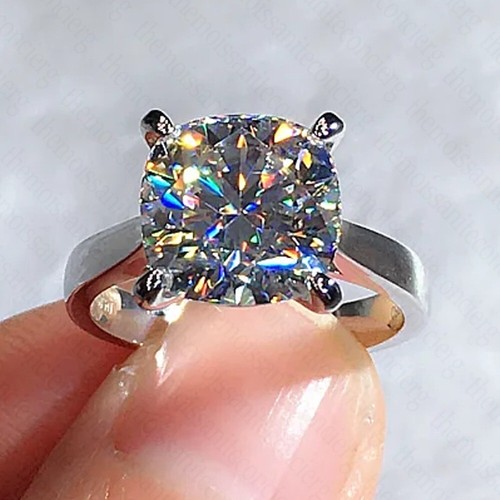 5ct cushion moissanite - cushion,