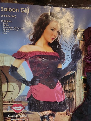 Saloon girl costume maroon - girl,