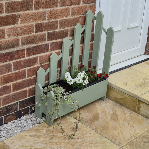 Green picket fence style - picket,