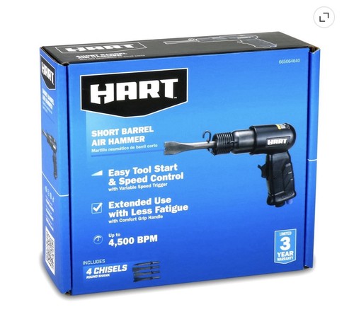 Hart short barrel air hammer - hart,