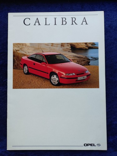 Opel calibra brochure 1991 - opel, brochure,