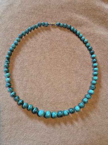 Malachite vintage necklace - malachite,