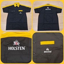 holsten pills Mens darts shirt size xl vtg black & yellow pub bar club sports
