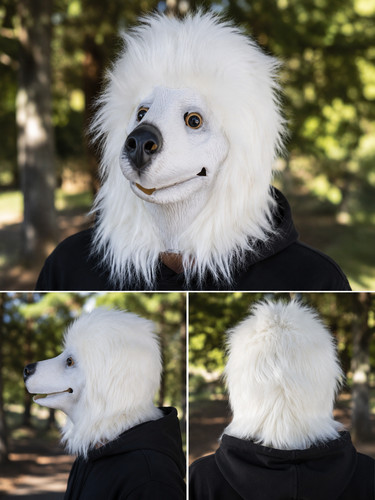 Creepyparty white wolf dog - creepyparty,