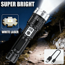 99000000Lumens High Powered Super Bright Flashlight LED Rechargeable Torch Lamp