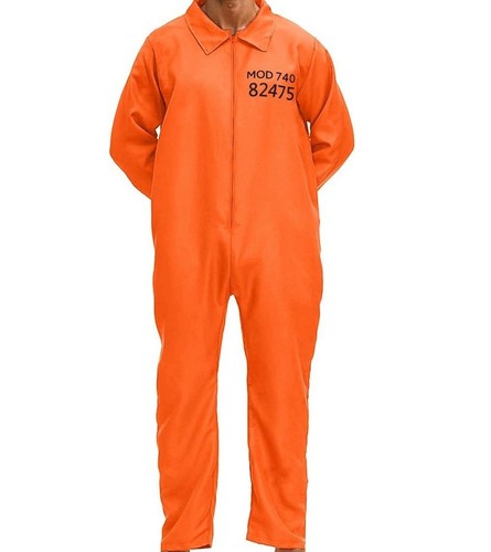 Prisoner convict mens orange - prisoner,