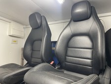 MERCEDES BLACK LEATHER FRONT SEATS VAN CAMPER KIT CAR