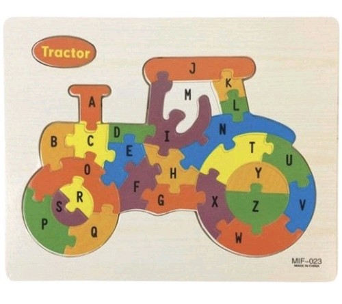 Children wooden abc - abc, alphabet