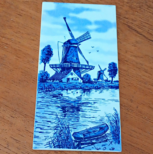Blue white delft - white, ceramic