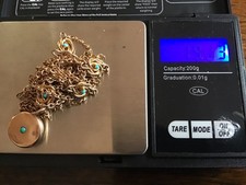 Superb Victorian Antique Solid 9ct Gold Necklace & Locket 56” 142cm Long 19.13g