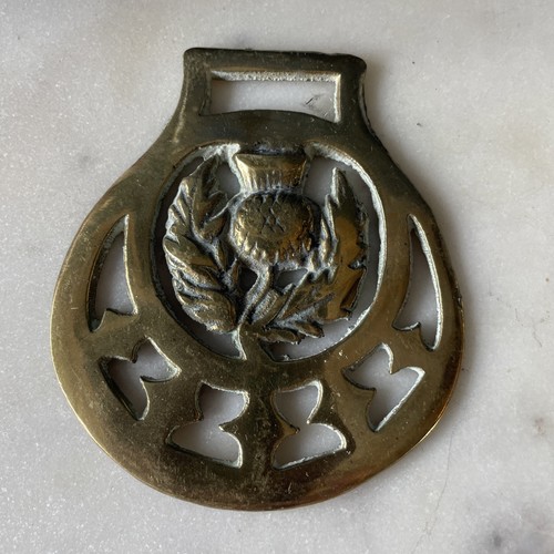 Vintage solid brass horse - brass,
