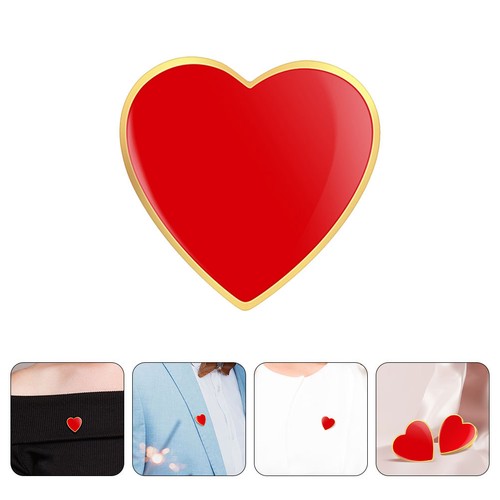 2pcs heart design - design, brooch