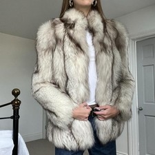 Vintage Blue Fox Fur Coat