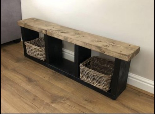 Chunky wooden hallway shoe - wooden,