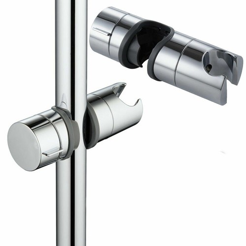 Chrome shower rail - shower, head