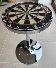 Winmau Pro SFB Adjustable Dartboard Table for Man Cave  - Silver