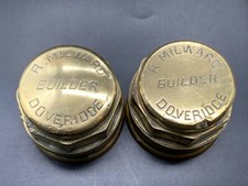  ANTIQUE 2 BRASS CART CARRIAGE