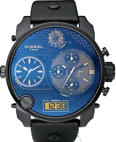 Diesel big daddy blue dial - big,