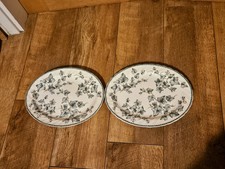 Two Vintage BHS Country Vine Oval Dinner Plates Platters 12 in diameter