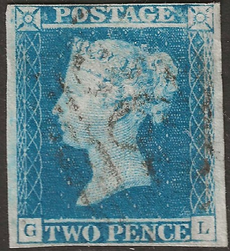 1849 two penny blue - gb,
