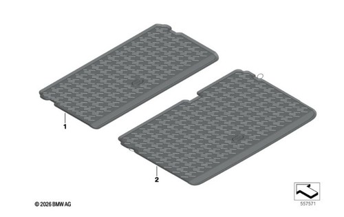 Mini genuine boot luggage mat - genuine,
