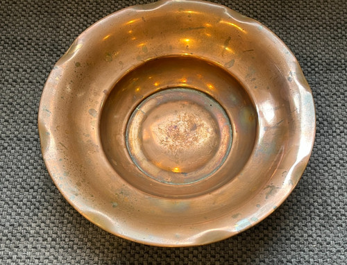 Antique copper bowl arts - copper,