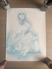 Sara Moon Extra Large Orginal Print 1970’s Artwork Wall  48cm x 64cm