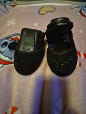 Butterfly Twist Black Sparkle Ballet Shoe Size 5