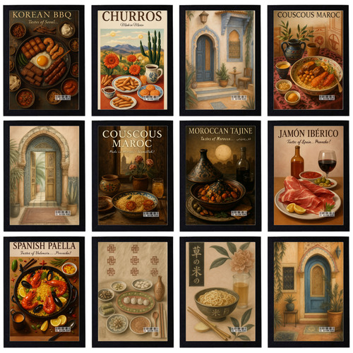Vintage food bars poster - food,