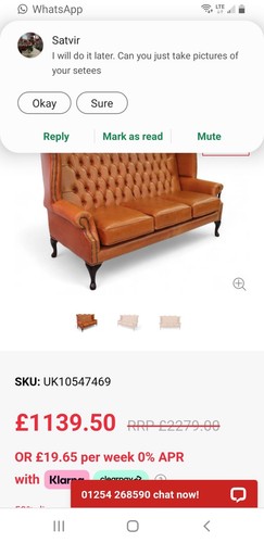 Chesterfield seater queen - 2,