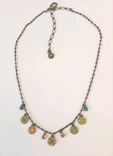 Pilgrim Necklace With Pendants And Stones. Used.