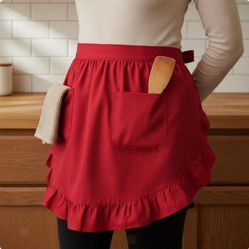 Maid style short apron - style,