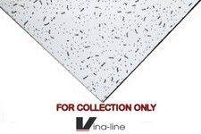 16 in a Pack White Fine Fresco Suspended Ceiling Tiles 595x595mm Fire Rated