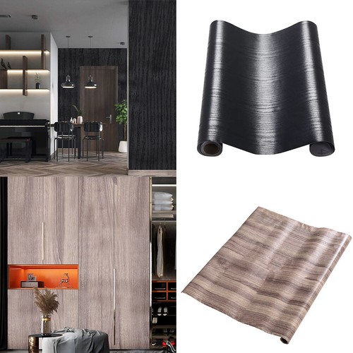 Black wood grain - black,