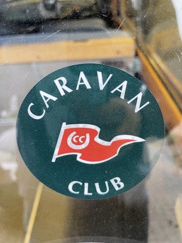 The caravan club vinyl window - club,