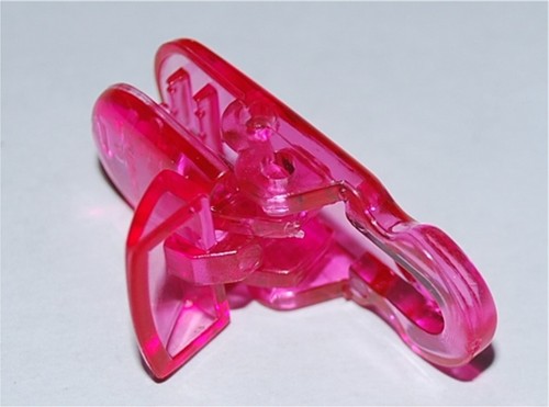 Pink transparent plastic - pink,