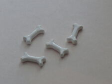 Lego 4 dog bones set 60133 3942 10228 2256 / 4 white bones short / NEW