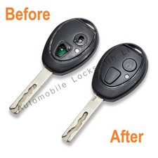 For Mg Rover 75 2 button remote key fob repair service complete refurbishment