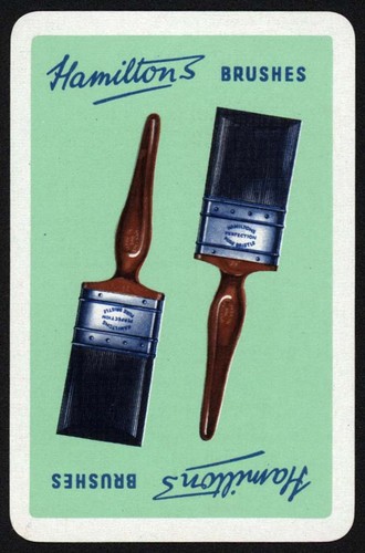 Vintage single playing card