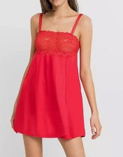 Red lace trim camisole strap