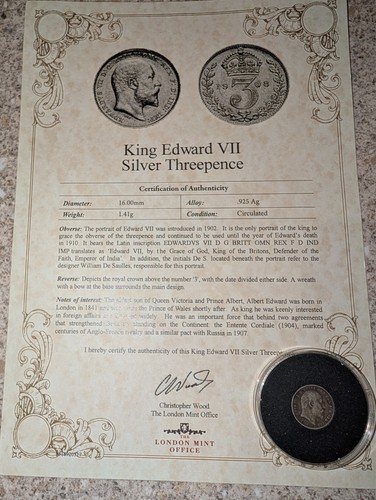 Kind edward vii - edward, silver