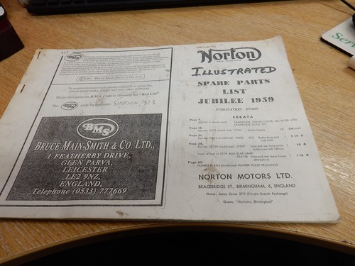 Norton illustrated spare - spare, parts
