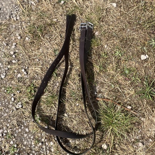 Synthetic stirrup leathers