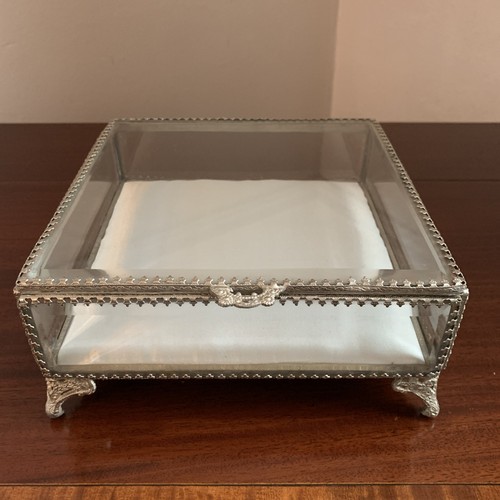 Vintage ornate metal beveled - vintage,