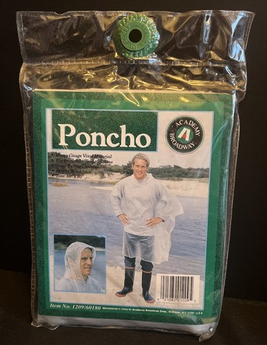 Vintage rain poncho academy - rain,