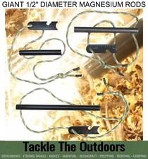 Flint Steel Giant Magnesium Fire Lighter Starter Army Survival Ferro Rod Striker