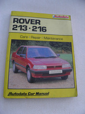 Autodata Car Manual Rover