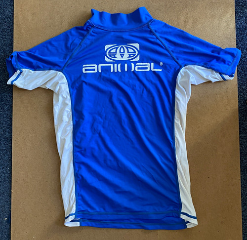 Animal blue white short sleeve - animal,