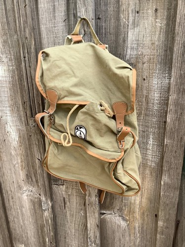 Vintage canvas and - canvas, leather