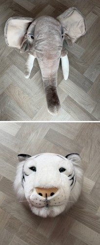 Wild soft tiger and elephant - tiger,